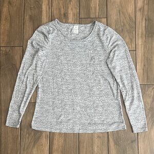 Born Heather Gray Women's Long Sleeve Top